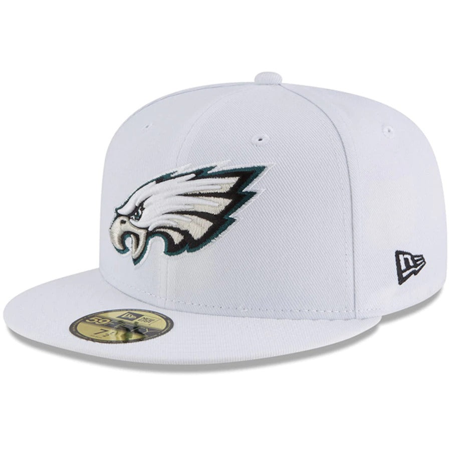 New Era White Philadelphia Eagles Omaha 59FIFTY Fitted Hat