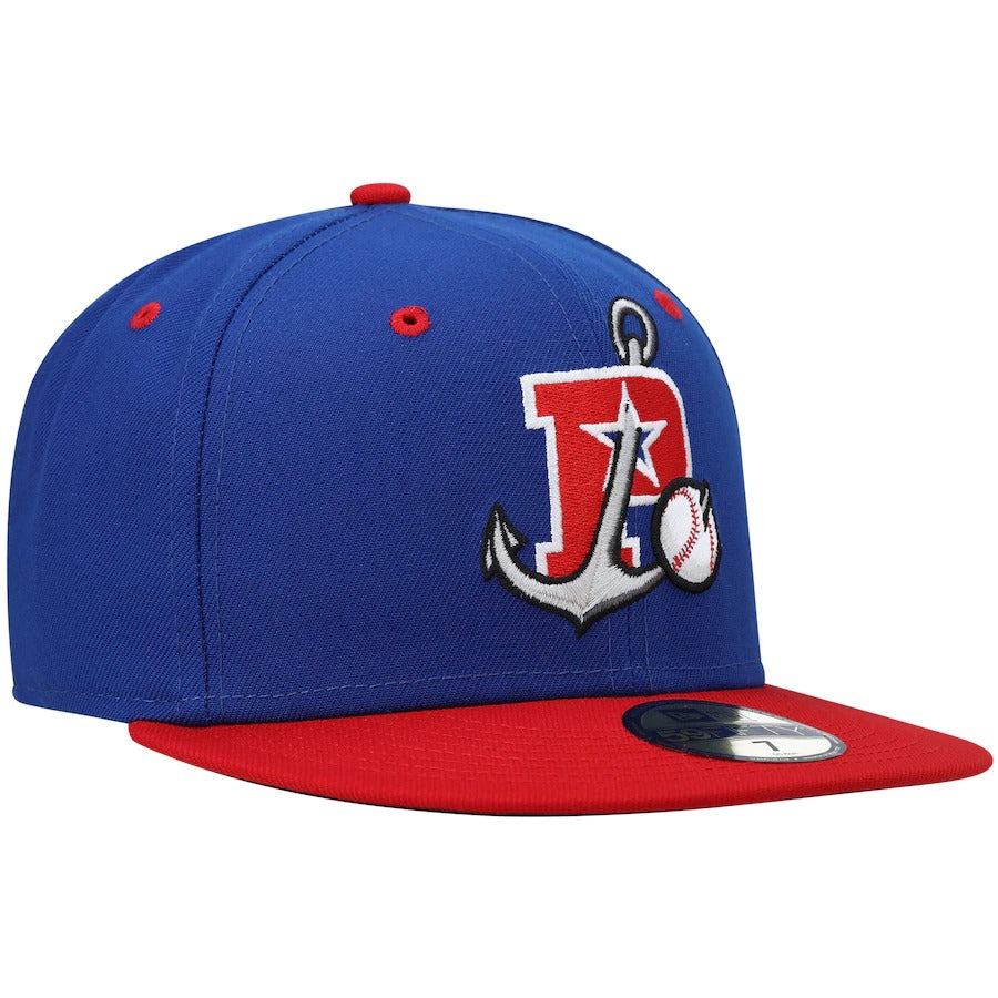New Era Stockton Ports Blue Authentic Collection Road 59FIFTY Fitted Hat