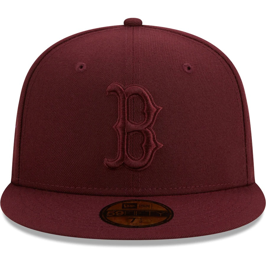 New Era Boston Red Sox Maroon Oxblood Tonal 59FIFTY Fitted Hat