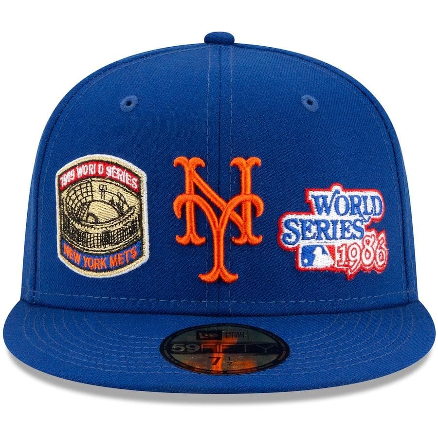 New Era New York Mets Royal 2x World Series Champions 59FIFTY Fitted Hat