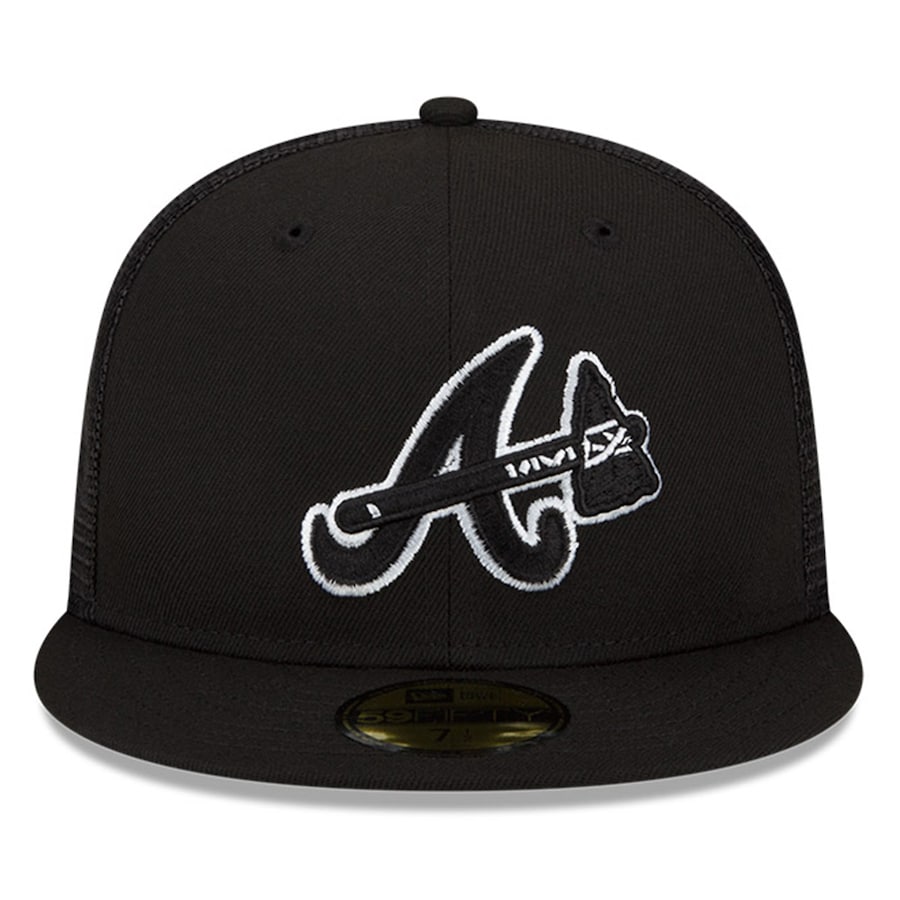 New Era Atlanta Braves Black 2022 Batting Practice 59FIFTY Fitted Hat