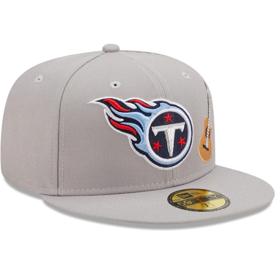 New Era Tennessee Titans Gray City Describe 59FIFTY Fitted Hat