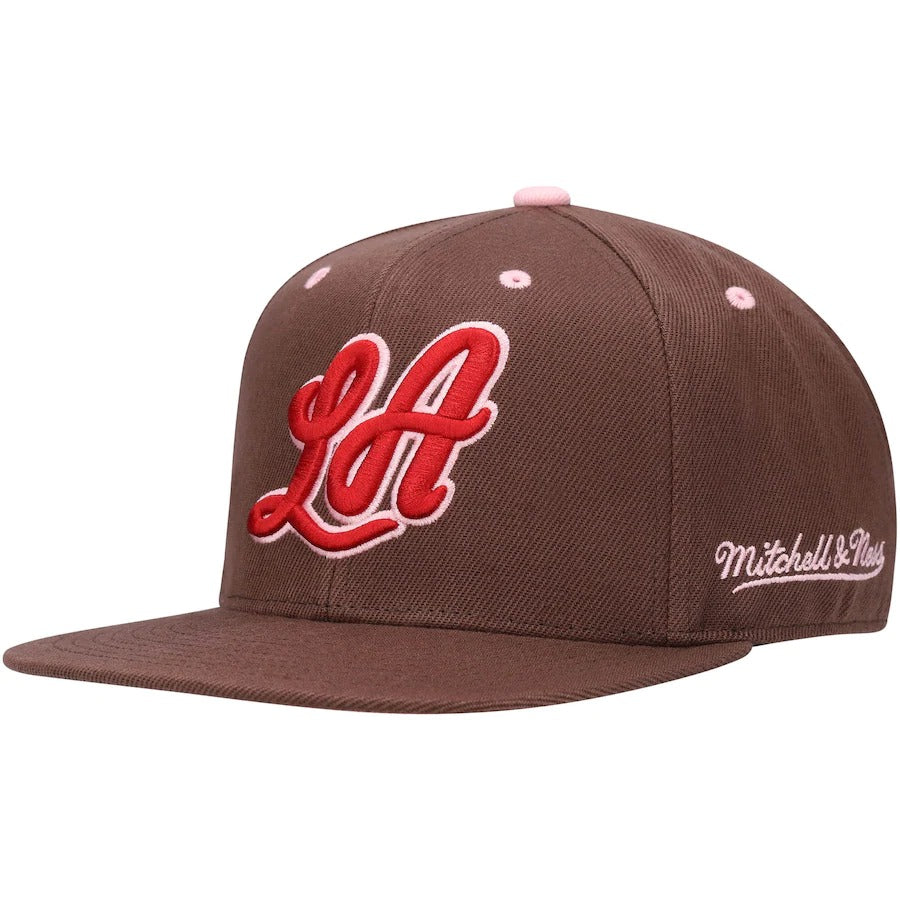 Mitchell & Ness Los Angeles Lakers Brown 2009 NBA Finals Hardwood Classics Brown Sugar Bacon Fitted Hat