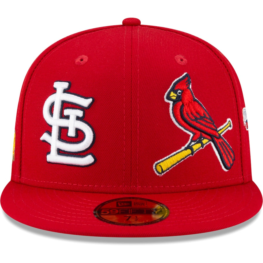 New Era St. Louis Cardinals Red Patch Pride 59FIFTY Fitted Hat