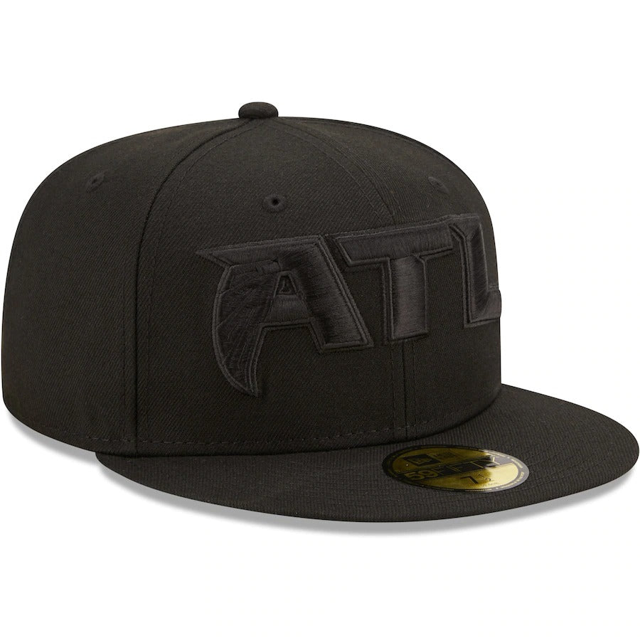 New Era Atlanta Falcons Team Black on Black Alternate 59FIFTY Fitted Hat