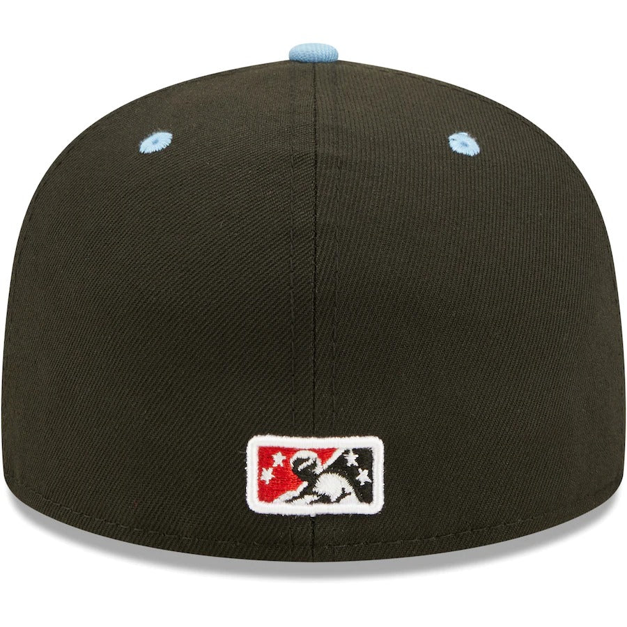 New Era Hickory Crawdads Black Authentic Collection Team Alternate 59FIFTY Fitted Hat