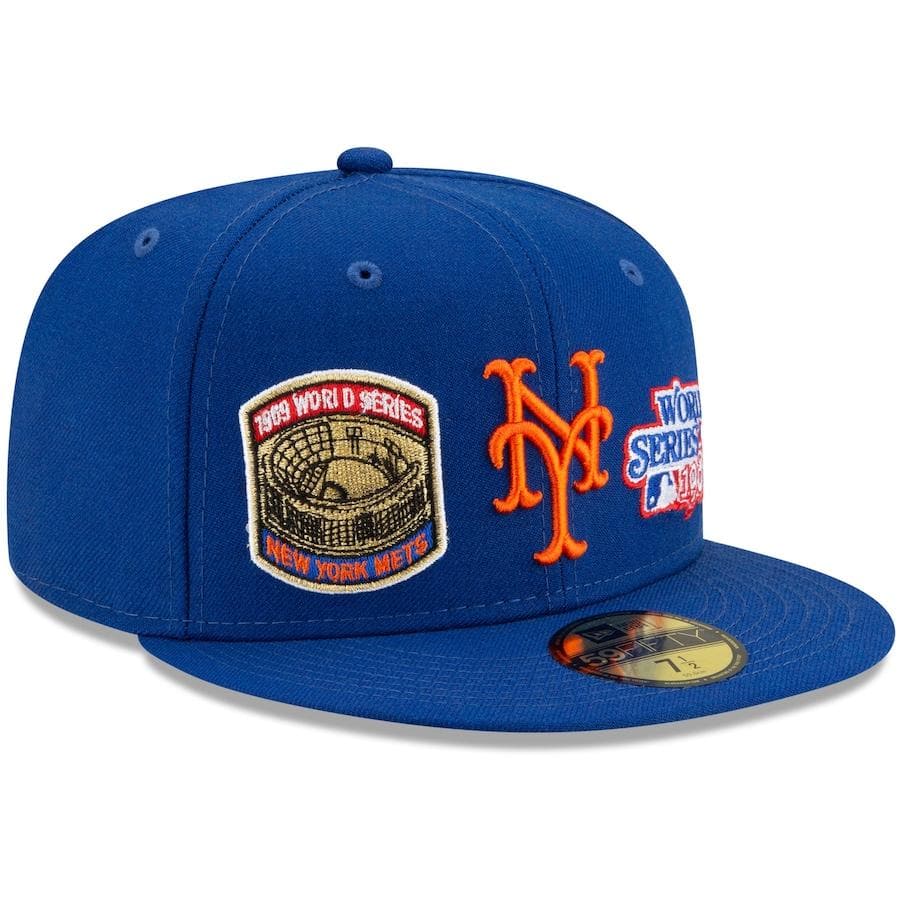New Era New York Mets Royal 2x World Series Champions 59FIFTY Fitted Hat