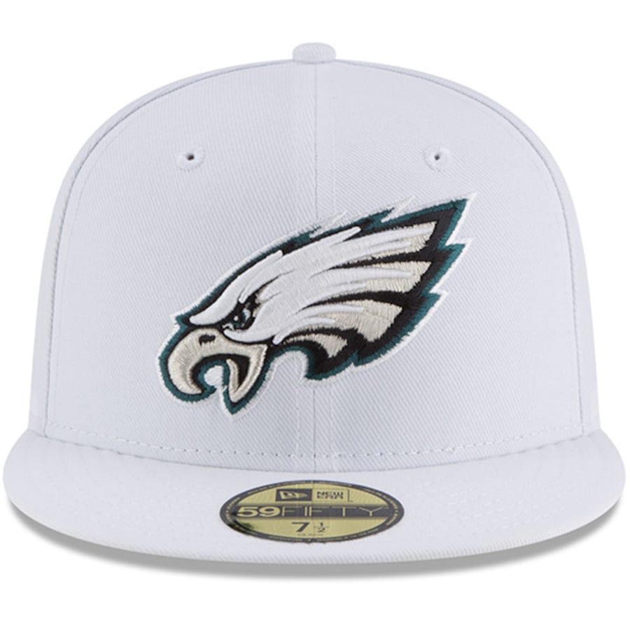 New Era White Philadelphia Eagles Omaha 59FIFTY Fitted Hat