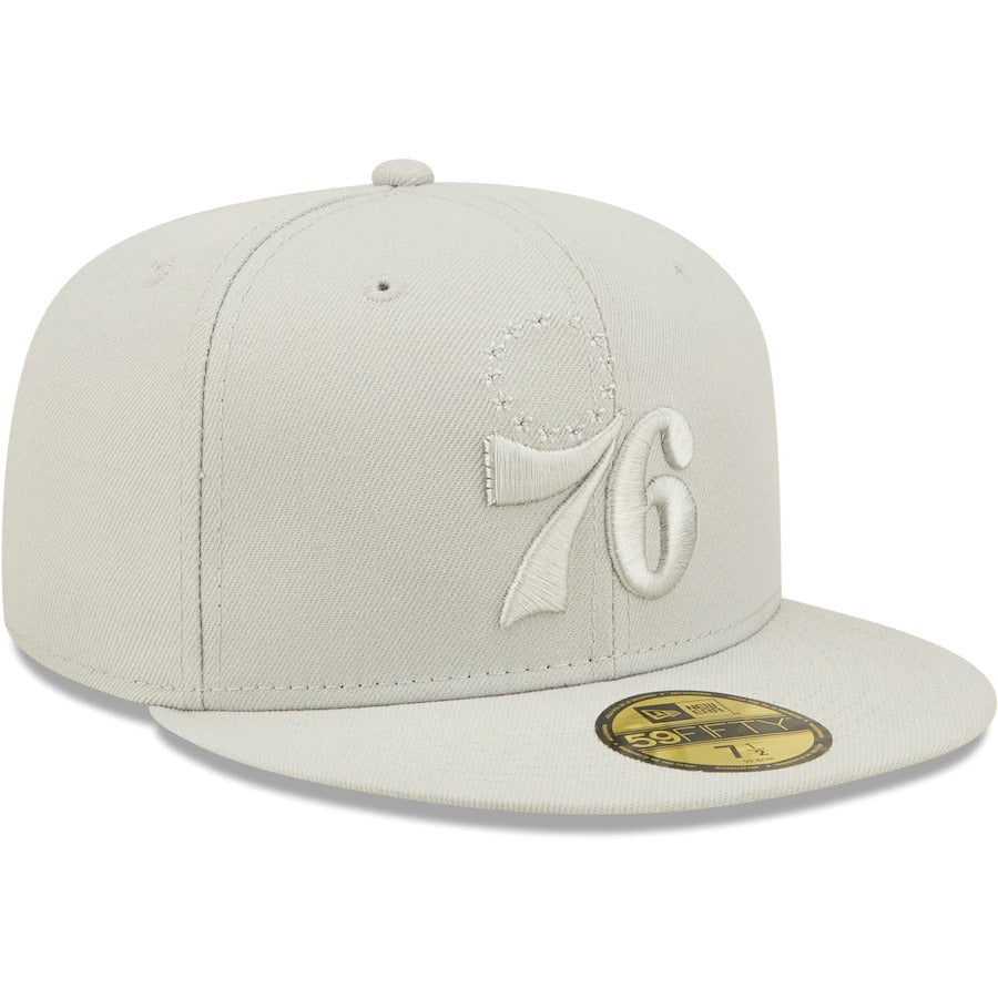 New Era Philadelphia 76ers Gray Logo Color Pack 59FIFTY Fitted Hat