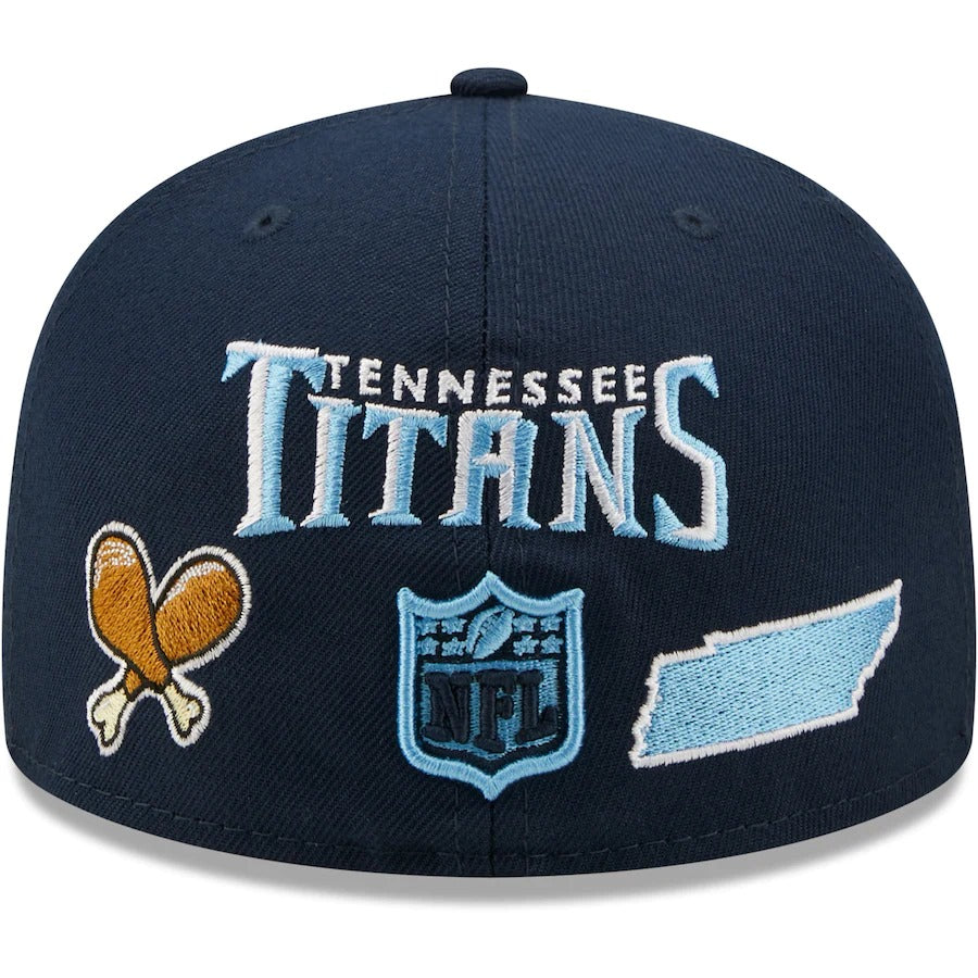 New Era Navy Tennessee Titans Team Local 59FIFTY Fitted Hat