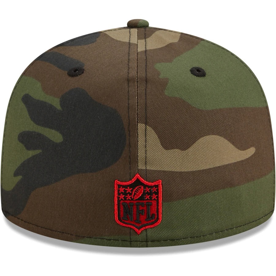 New Era San Francisco 49ers Camo Woodland 2021 59FIFTY Fitted Hat