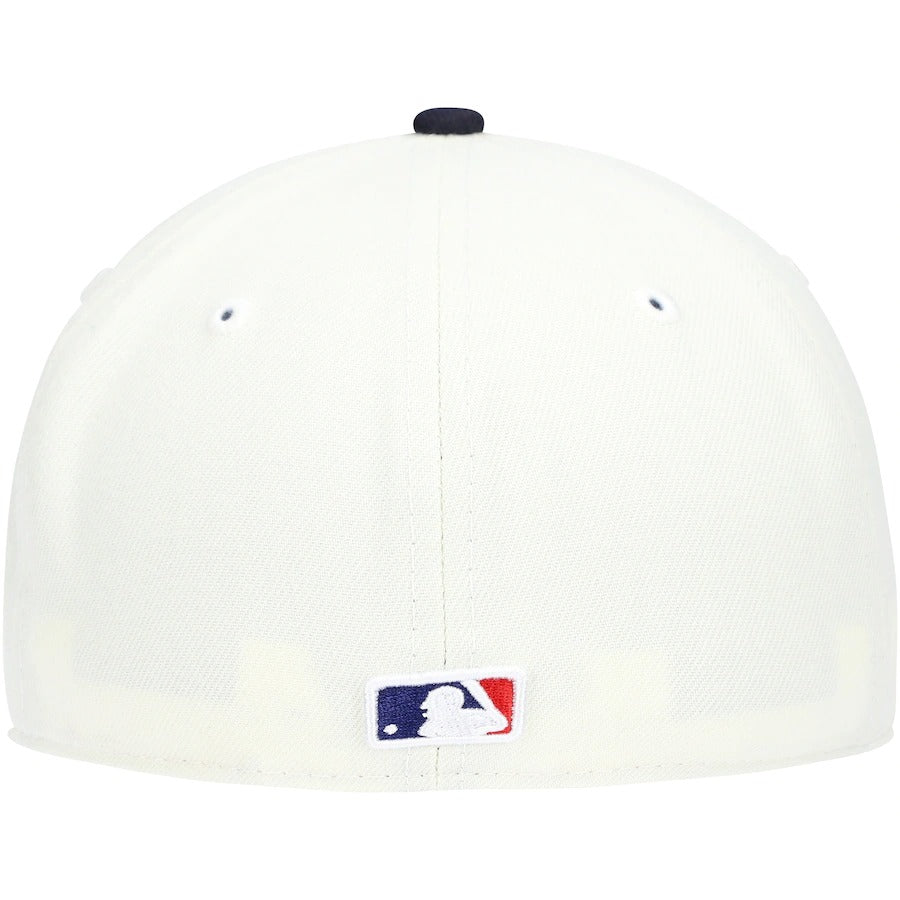 New Era Cream/Navy Washington Nationals Social Status x MLB 59FIFTY Fitted Hat