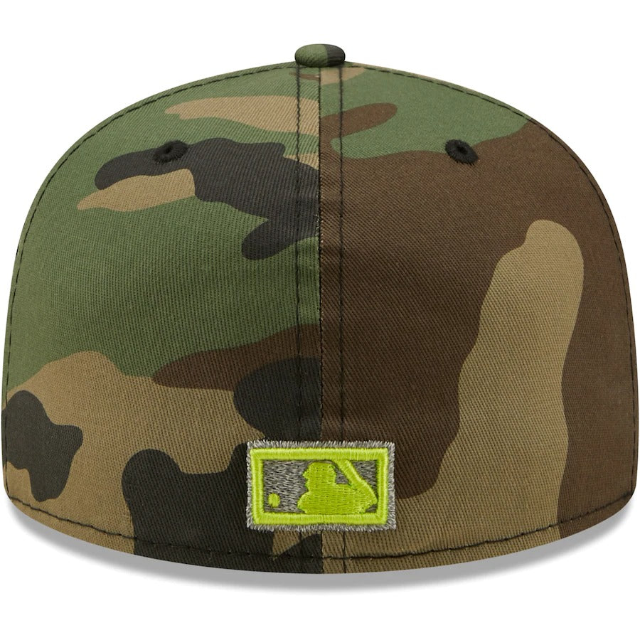 New Era Baltimore Orioles Camo Cooperstown Collection 1966 World Series Woodland Reflective Undervisor 59FIFTY Fitted Hat