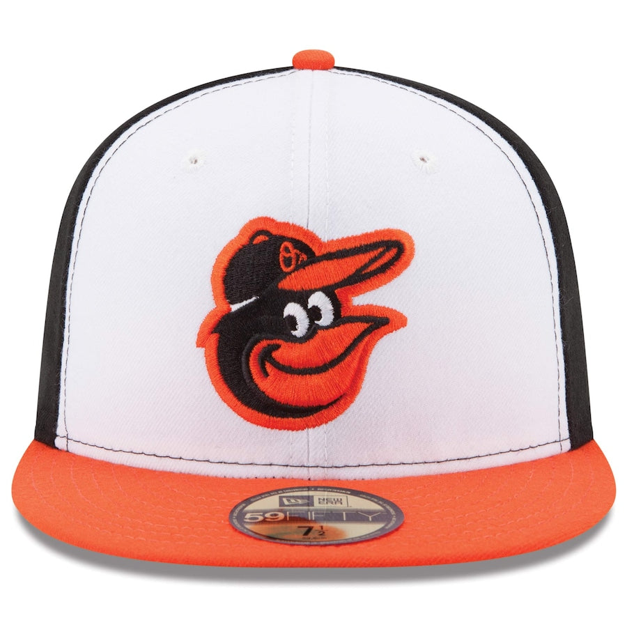 New Era Baltimore Orioles Fitted Hat w/ Air Jordan 1 Retro High OG 'Electro Orange'