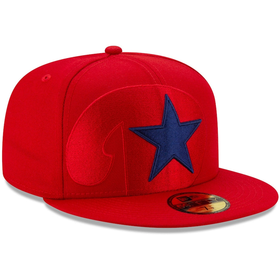 New Era Philadelphia Phillies Red Logo Elements 59FIFTY Fitted Hat