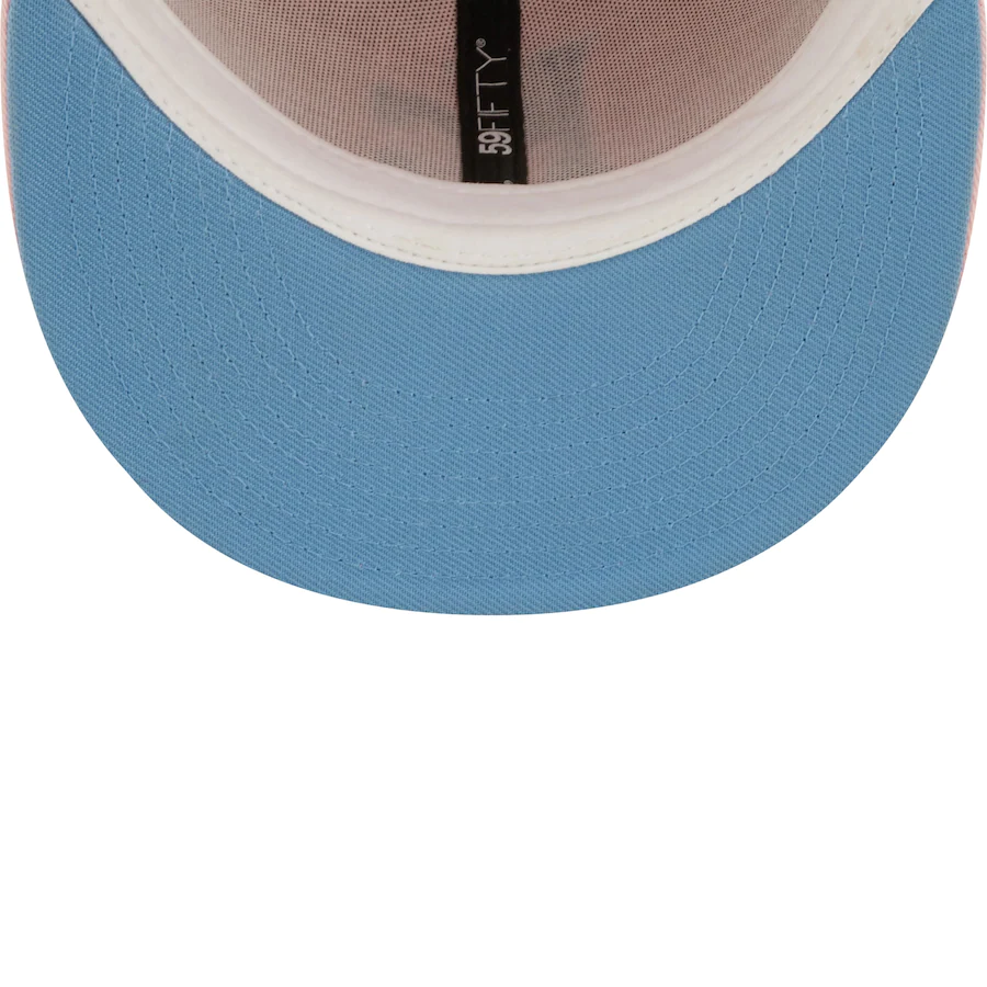 New Era Kansas City Royals Pink/Sky Blue 2015 World Series Undervisor 59FIFTY Fitted Hat