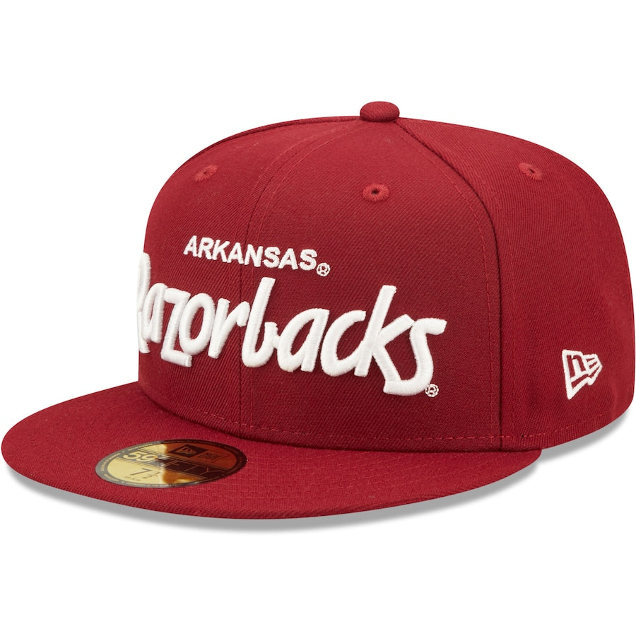 New Era Arkansas Razorbacks Cardinal Griswold 59FIFTY Fitted Hat