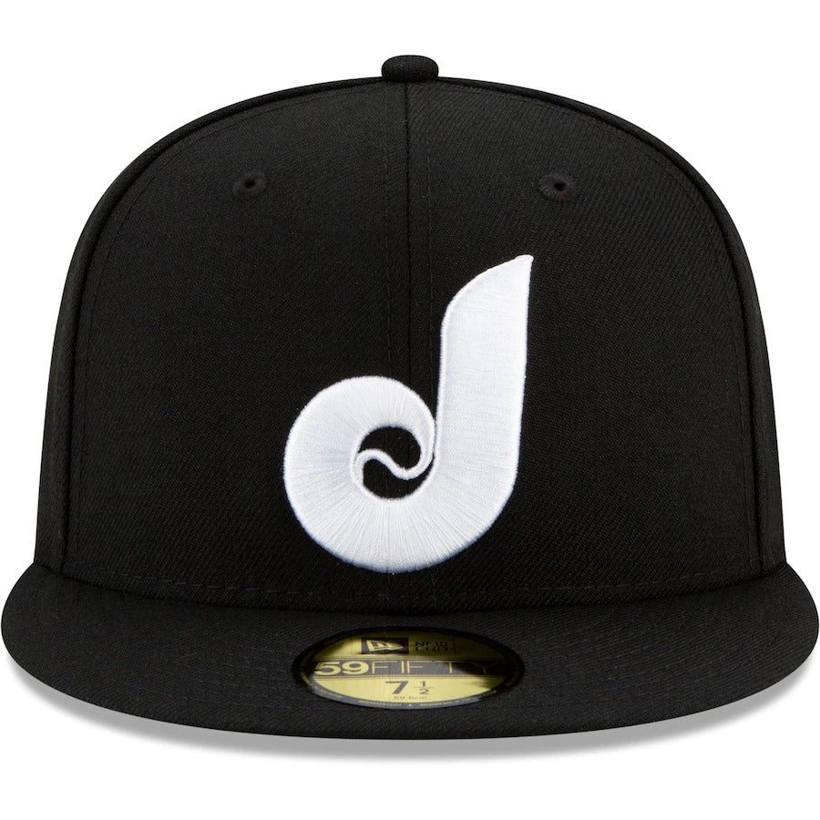 New Era Black Philadelphia Phillies Upside Down Logo 59FIFTY Fitted Hat