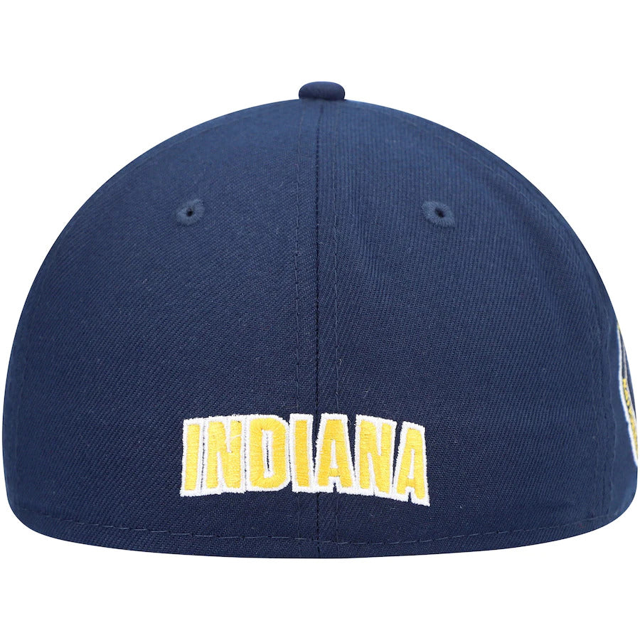 New Era Navy Indiana Pacers Team Logoman 59FIFTY Fitted Hat