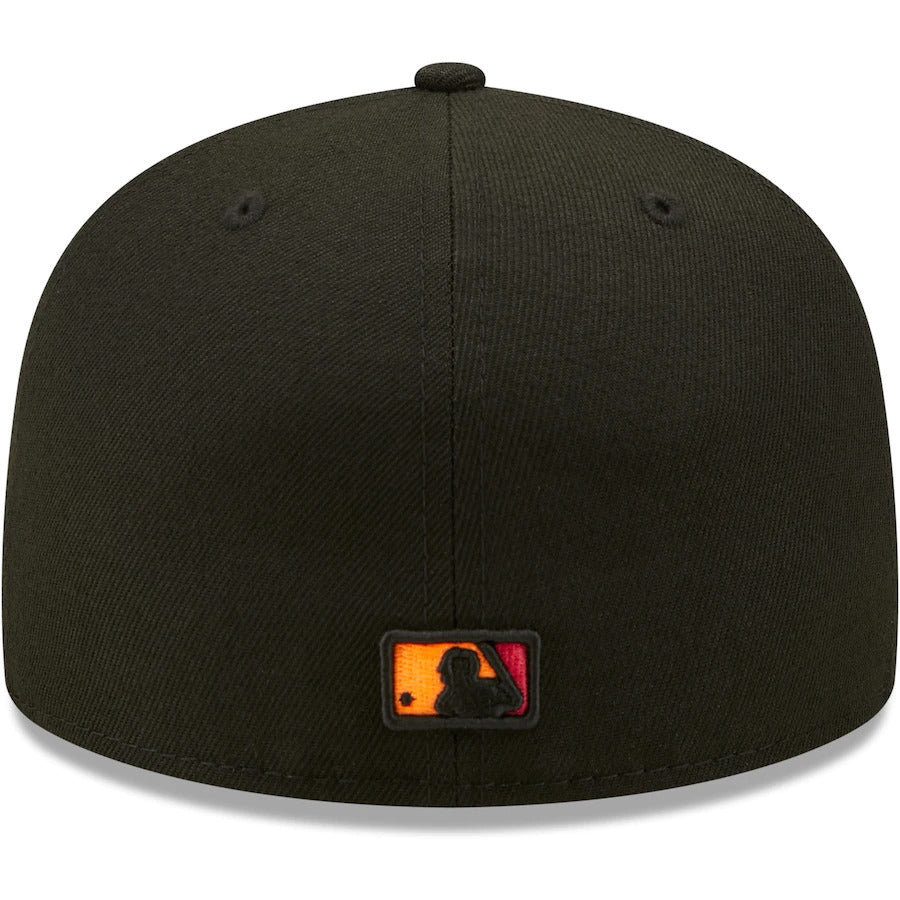 New Era Black Cincinnati Reds Neon Fill 59FIFTY Fitted Hat