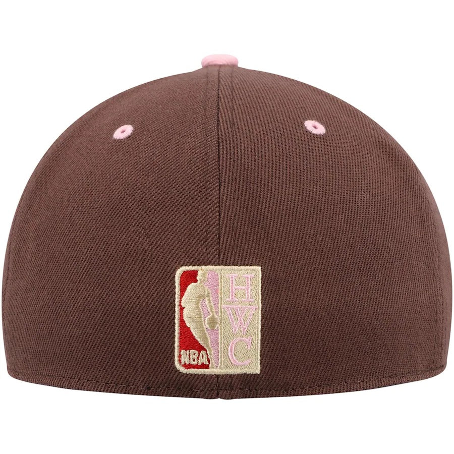 Mitchell & Ness Washington Bullets Brown 35th Anniversary Hardwood Classics Brown Sugar Bacon Fitted Hat