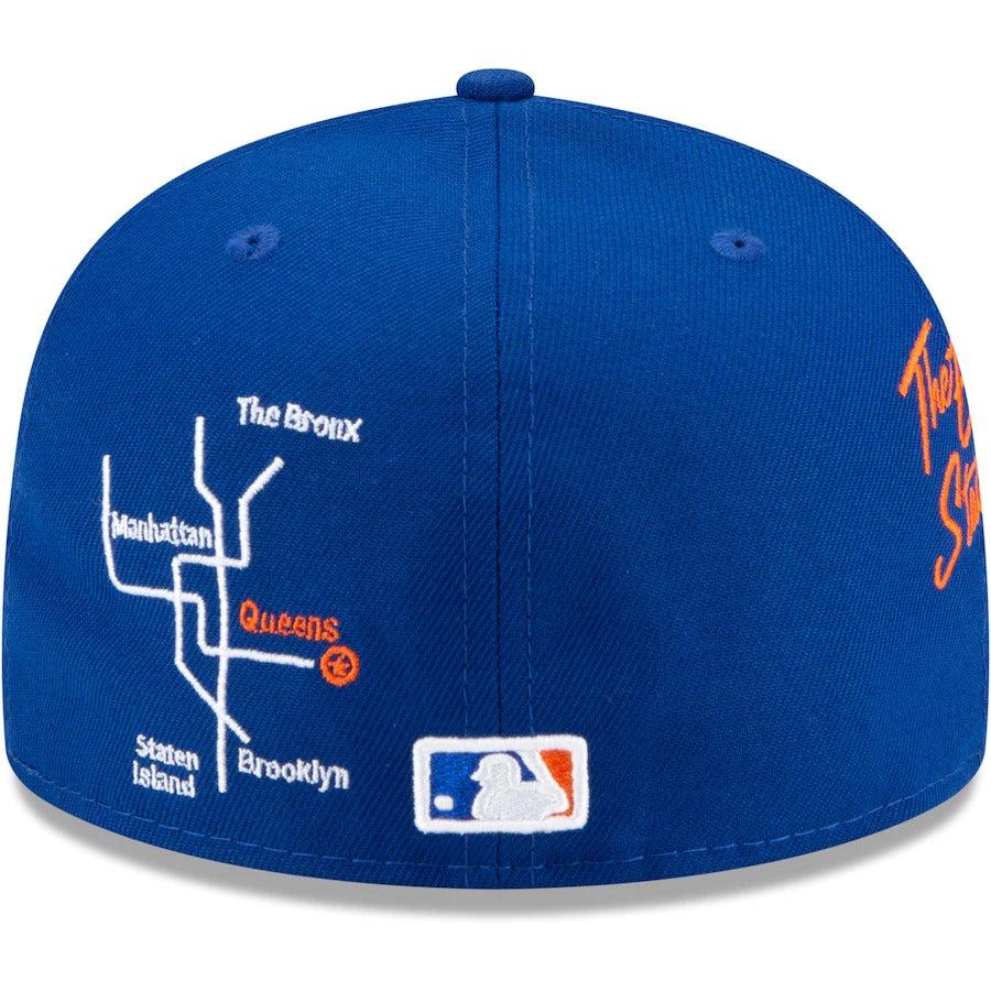 New Era Royal New York Mets City Transit 59FIFTY Fitted Hat