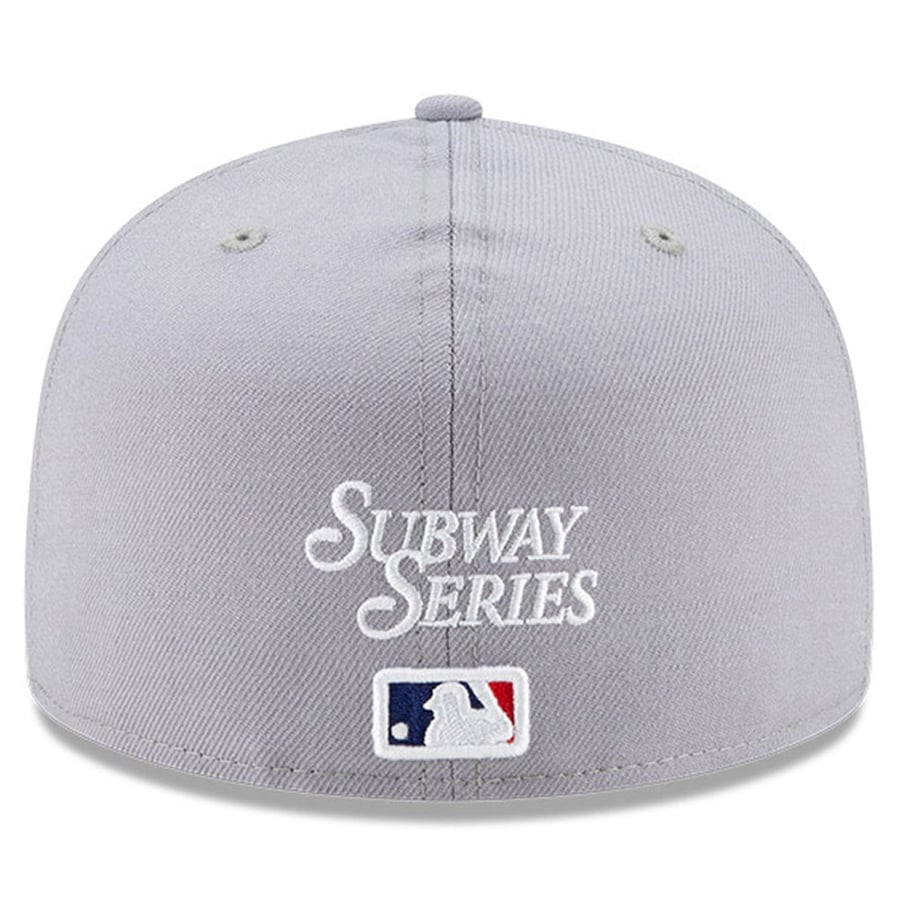 NY Yankees Gray Subway Series Fitted Hat w/ sacai x Clot x LDWaffle 'Kiss Of Death 2'