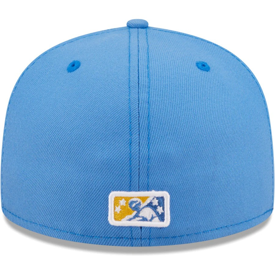 New Era Myrtle Beach Pelicans Light Blue Authentic Collection 59FIFTY Fitted Hat