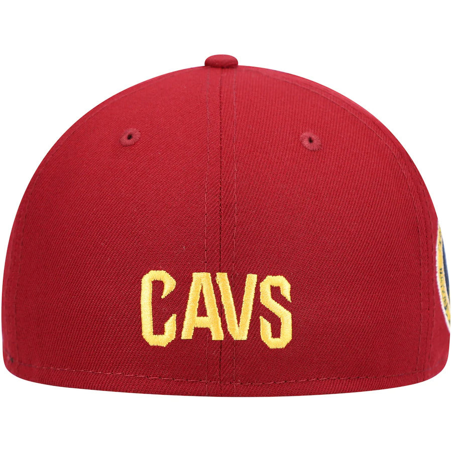 New Era Wine Cleveland Cavaliers Team Logoman 59FIFTY Fitted Hat
