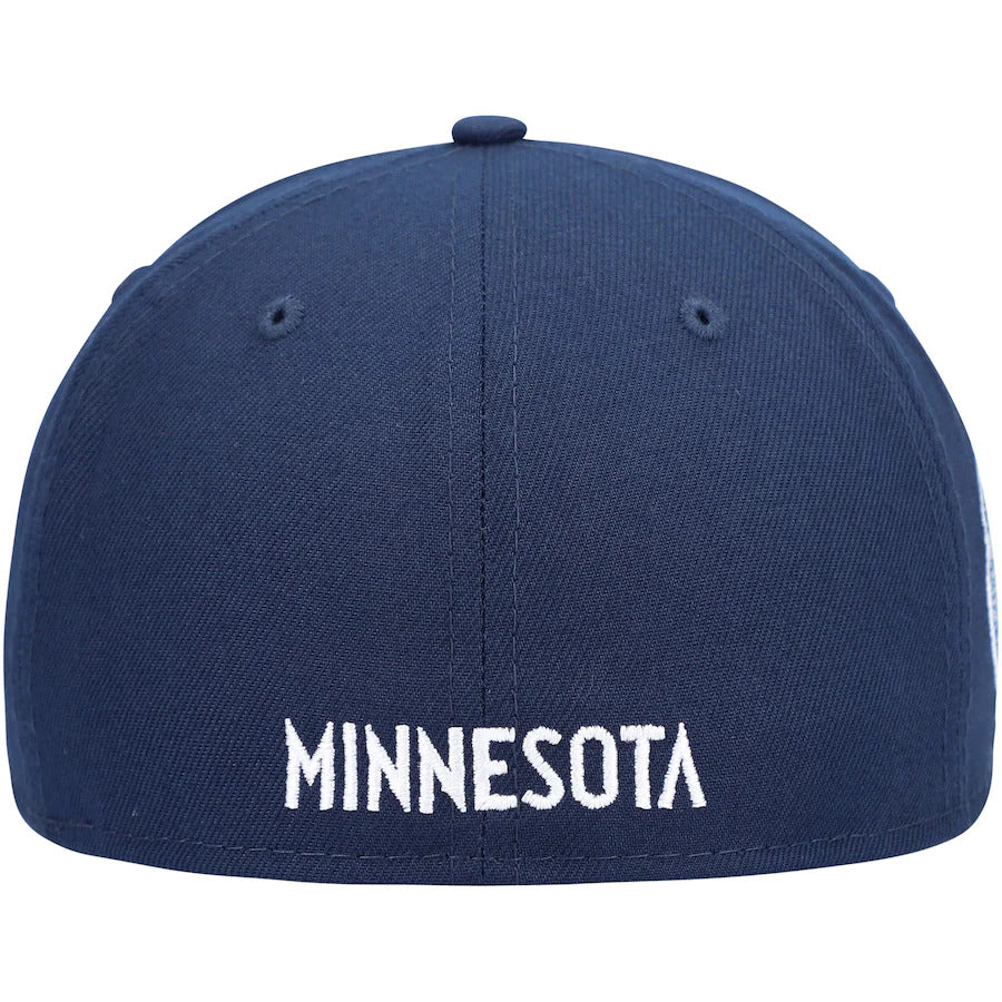 New Era Navy Minnesota Timberwolves Team Logoman 59FIFTY Fitted Hat