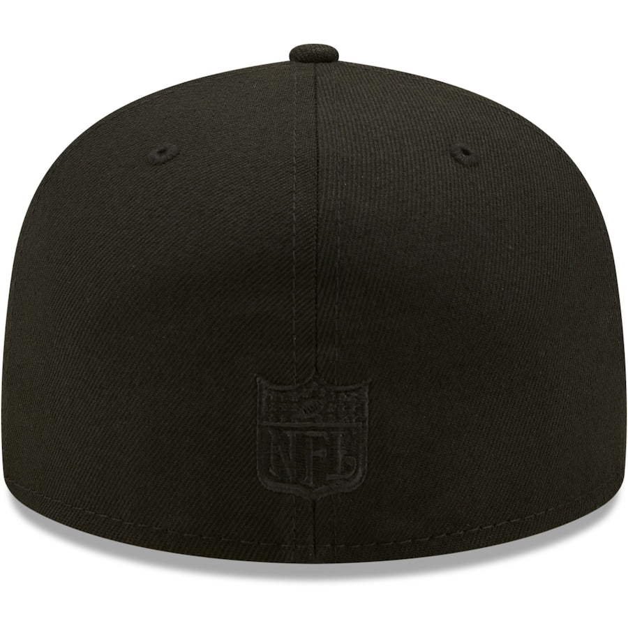 New Era Philadelphia Eagles Black on Black Alternate Logo 59FIFTY Fitted Hat