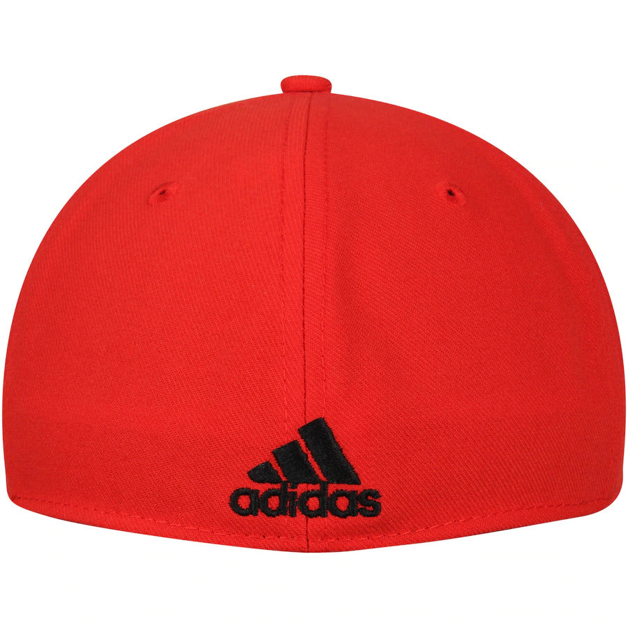 Adidas Red Calgary Flames Basic Two-Tone Fitted Hat