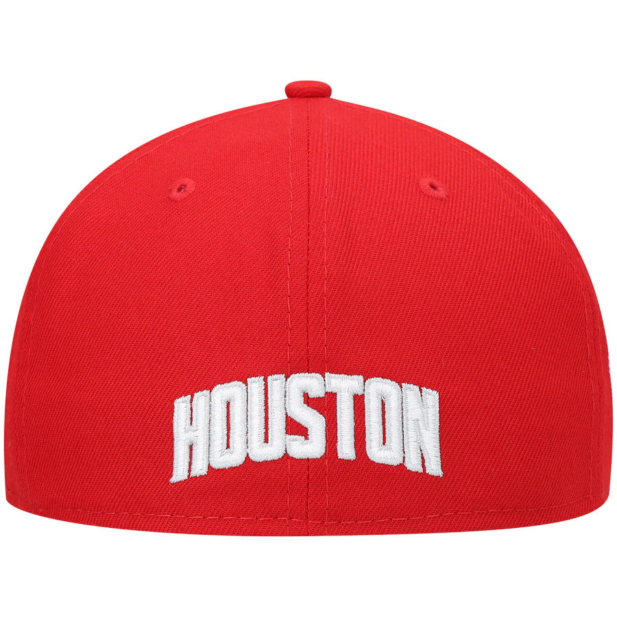 New Era Red Houston Rockets Team Logoman 59FIFTY Fitted Hat