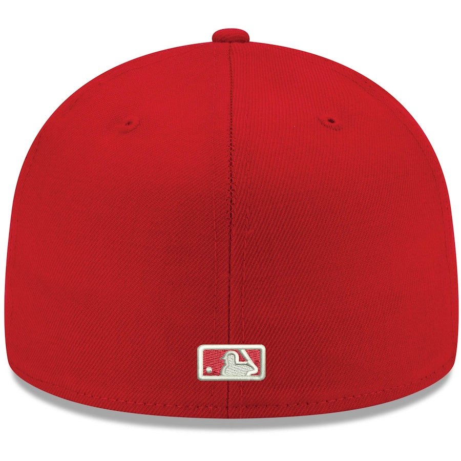 New Era Red Boston Red Sox Logo White 59FIFTY Fitted Hat