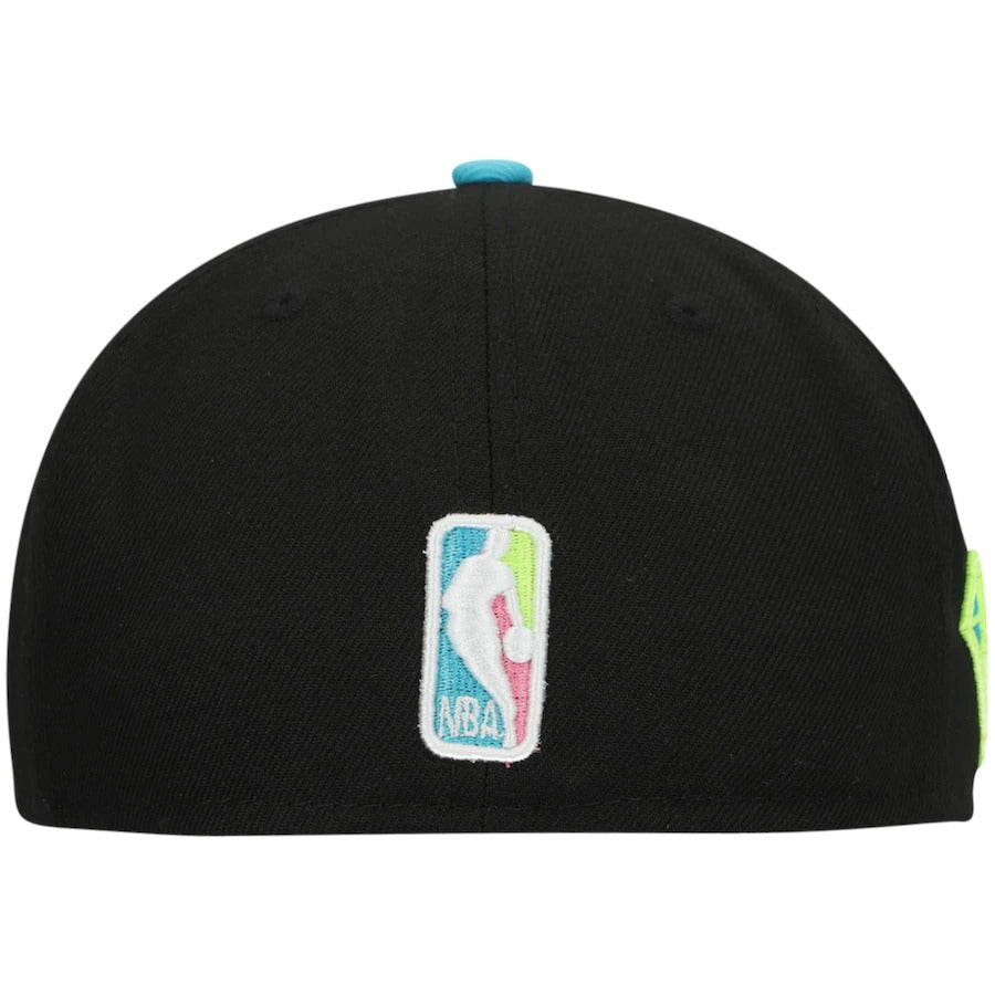 New Era Miami Heat Black/Teal Vice City 59FIFTY Fitted Hat