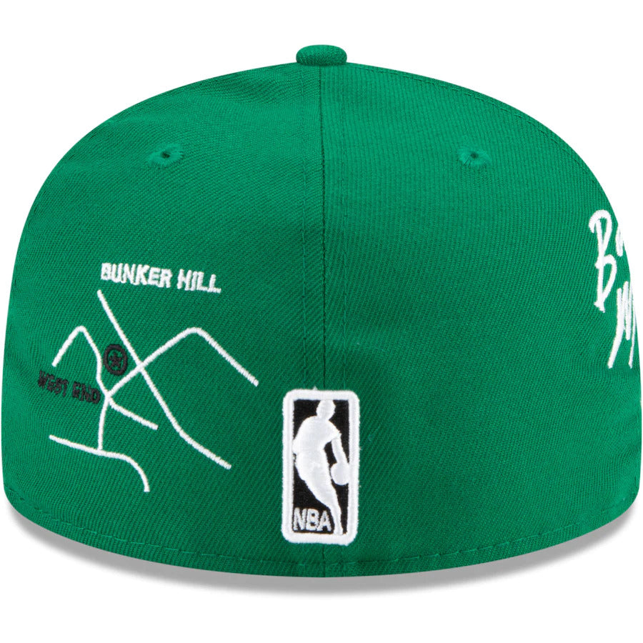 New Era Kelly Green Boston Celtics City Transit 59FIFTY Fitted Hat