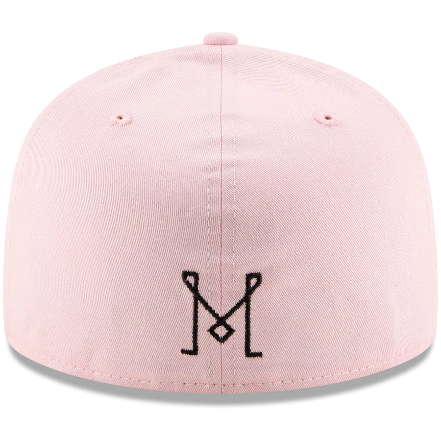 New Era Pink Inter Miami CF Primary Logo 59FIFTY Fitted Hat