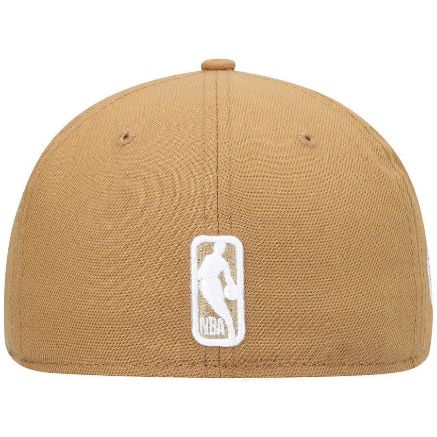 New Era Los Angeles Lakers Khaki Team Logoman 59FIFTY Fitted Hat