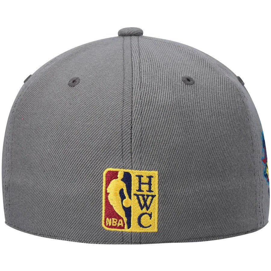 Mitchell & Ness San Antonio Spurs Charcoal Hardwood Classics 1996 NBA All-Star Game Carbon Cabarnet Fitted Hat
