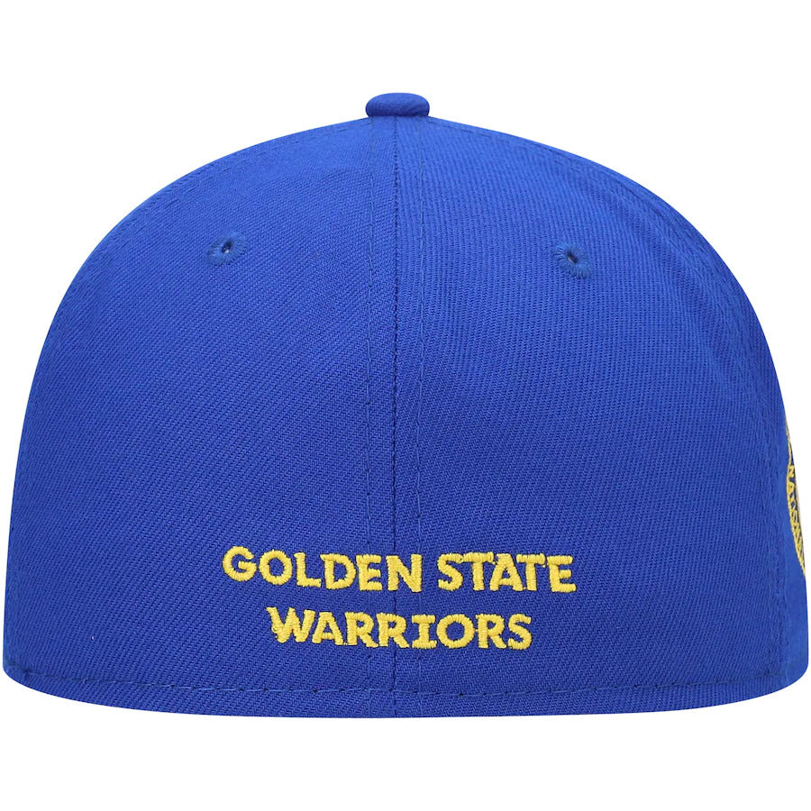 New Era Royal Golden State Warriors Team Logoman 59FIFTY Fitted Hat