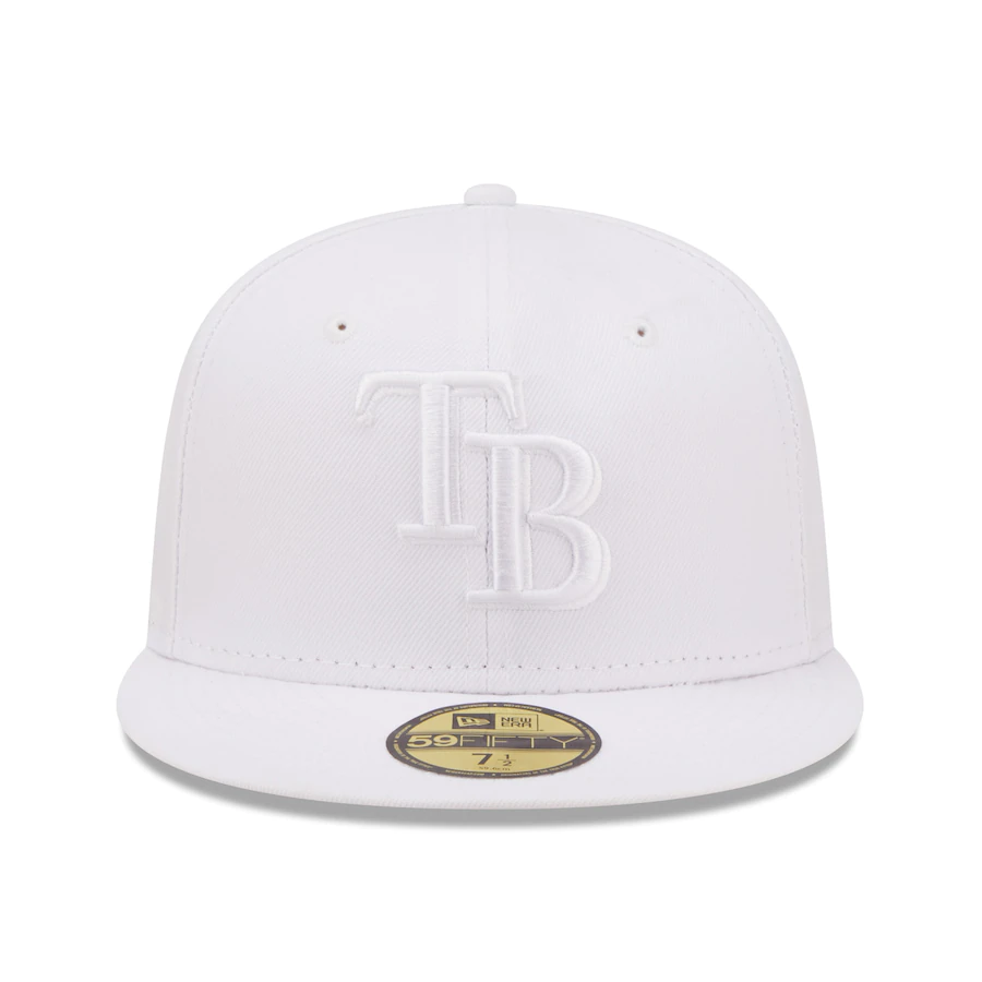 New Era  Tampa Bay Rays All White 59FIFTY Fitted Hat