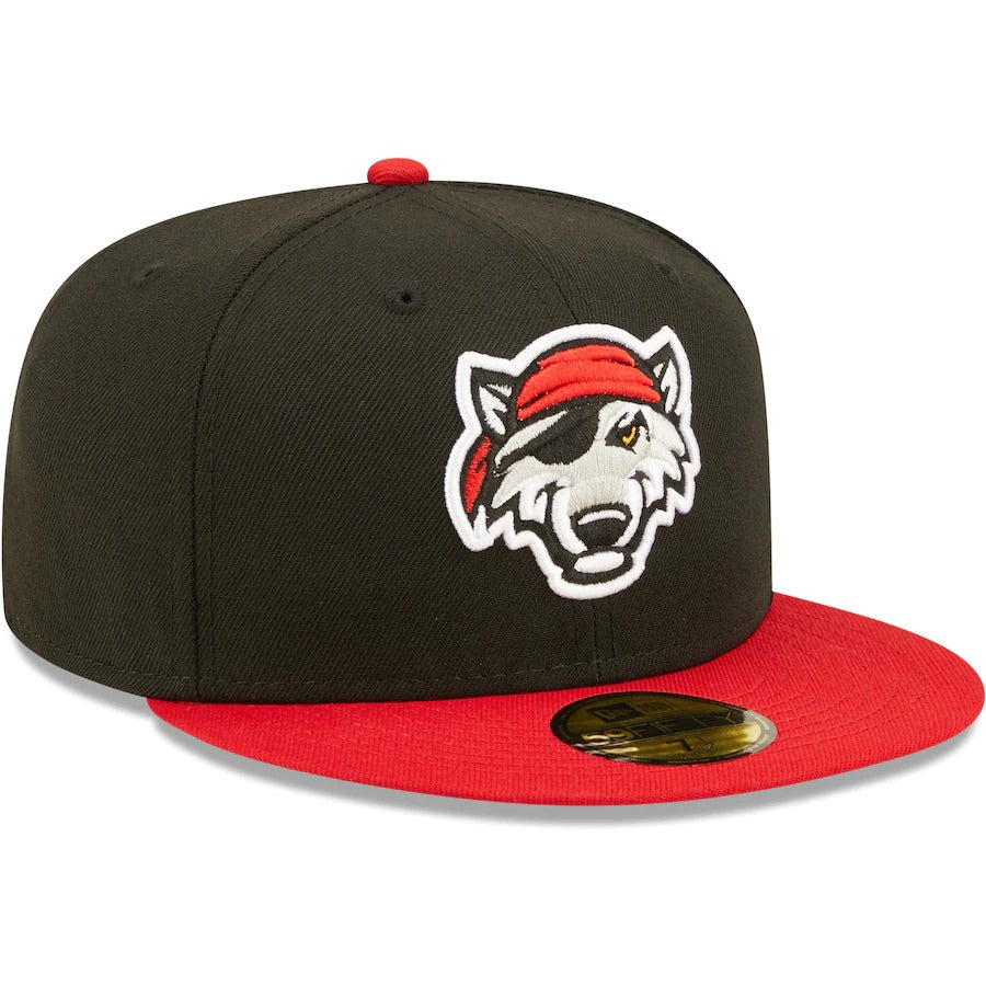 New Era Erie SeaWolves Black Authentic Collection Team Alternate 59FIFTY Fitted Hat