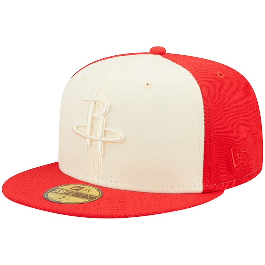 New Era Houston Rockets Cream/Red Cork Two-Tone 59FIFTY Fitted Hat