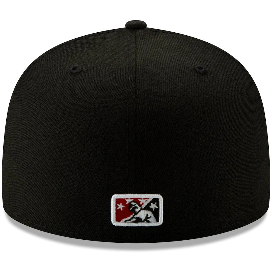 New Era Black Fayetteville Woodpeckers Black Ops Theme Nights On-Field 59FIFTY Fitted Hat