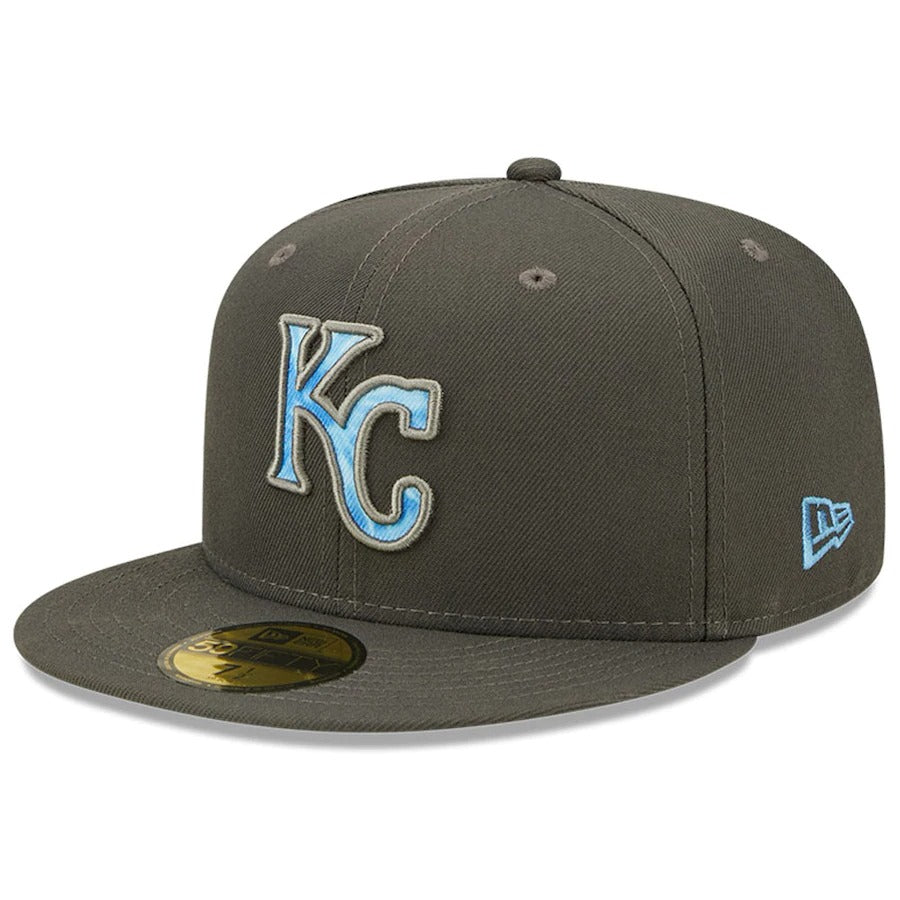 New Era Kansas City Royals Graphite 2022 Father's Day On-Field 59FIFTY Fitted Hat