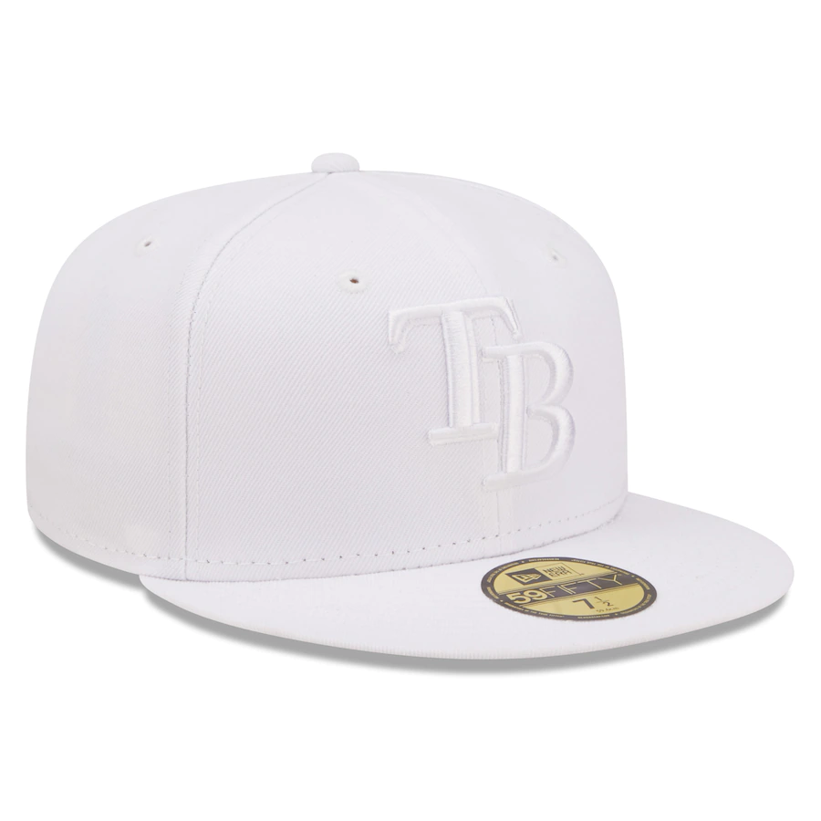 New Era  Tampa Bay Rays All White 59FIFTY Fitted Hat