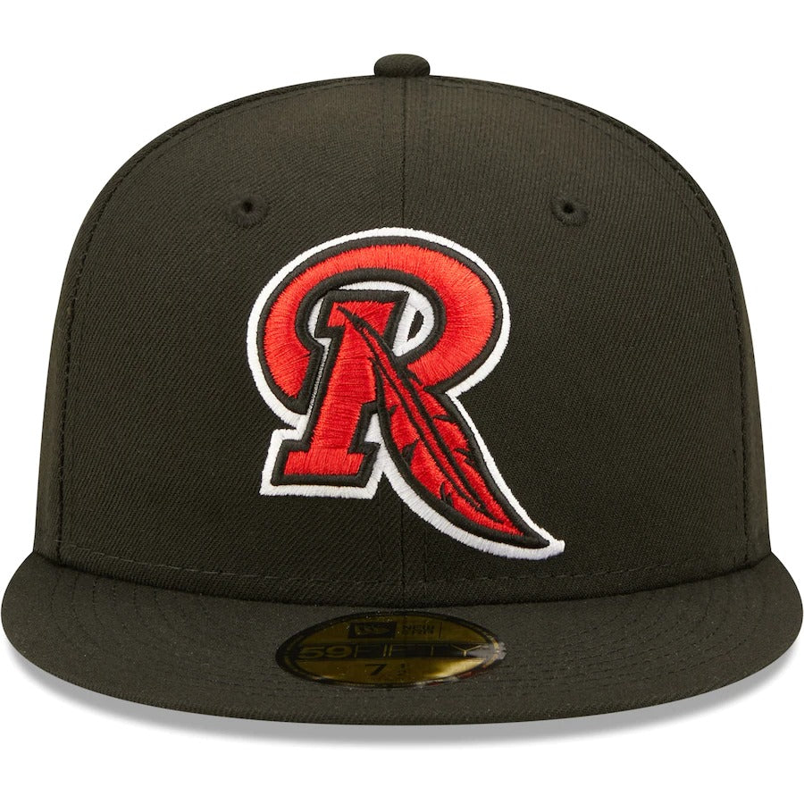 New Era Rochester Red Wings Black Authentic Collection Team Alternate 59FIFTY Fitted Hat