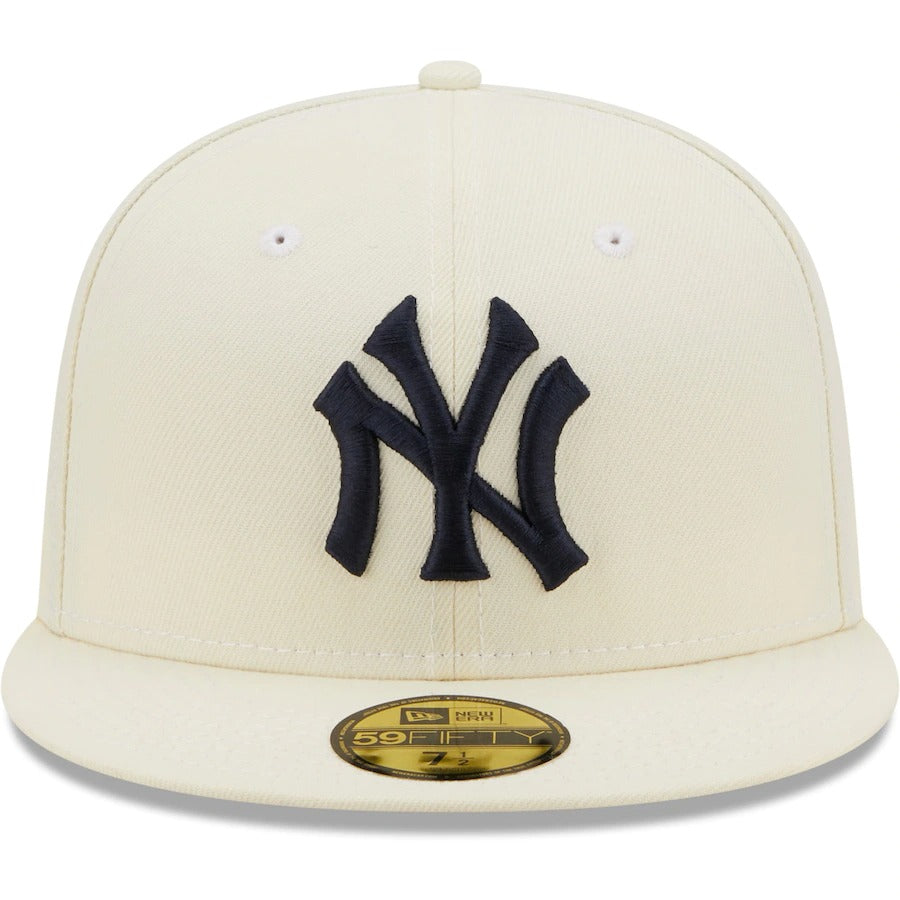 New Era New York Yankees New Era 1956 Cream Chrome Alternate Undervisor 59FIFTY Fitted Hat