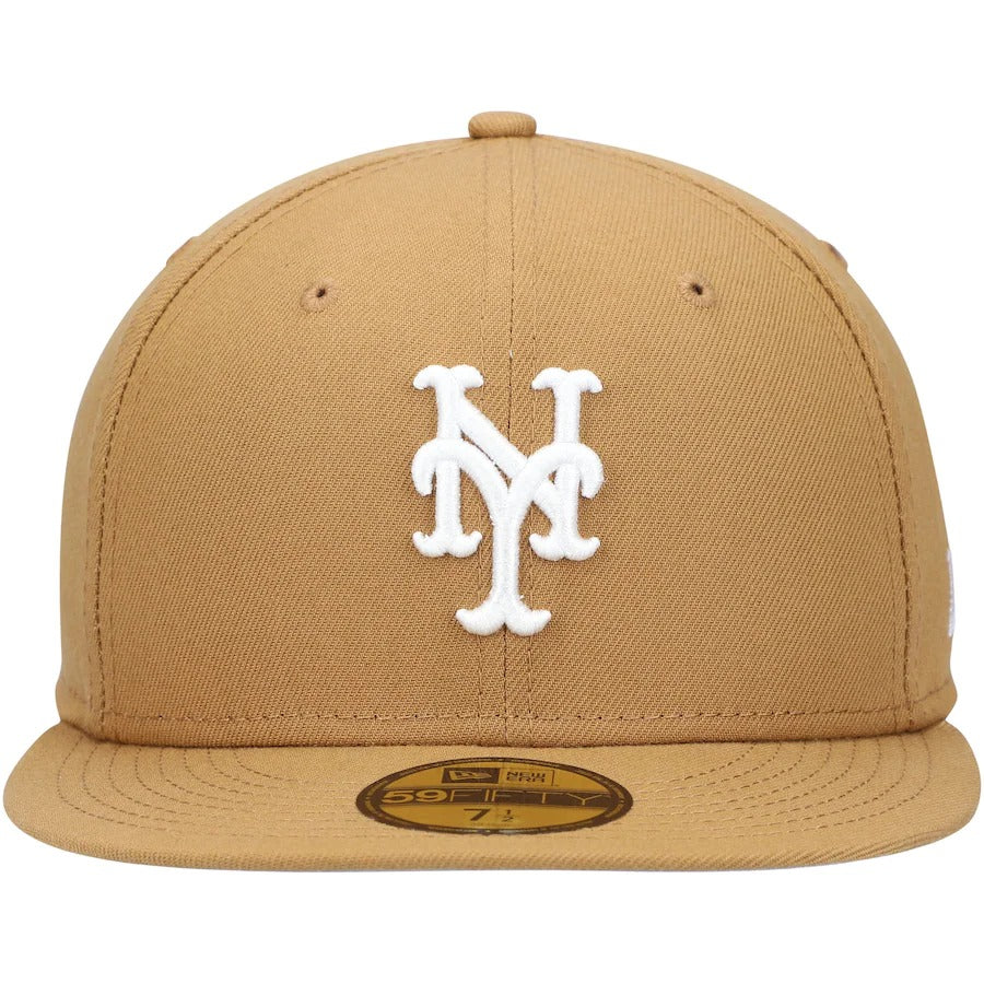 New Era Tan New York Mets Wheat 59FIFTY Fitted Hat
