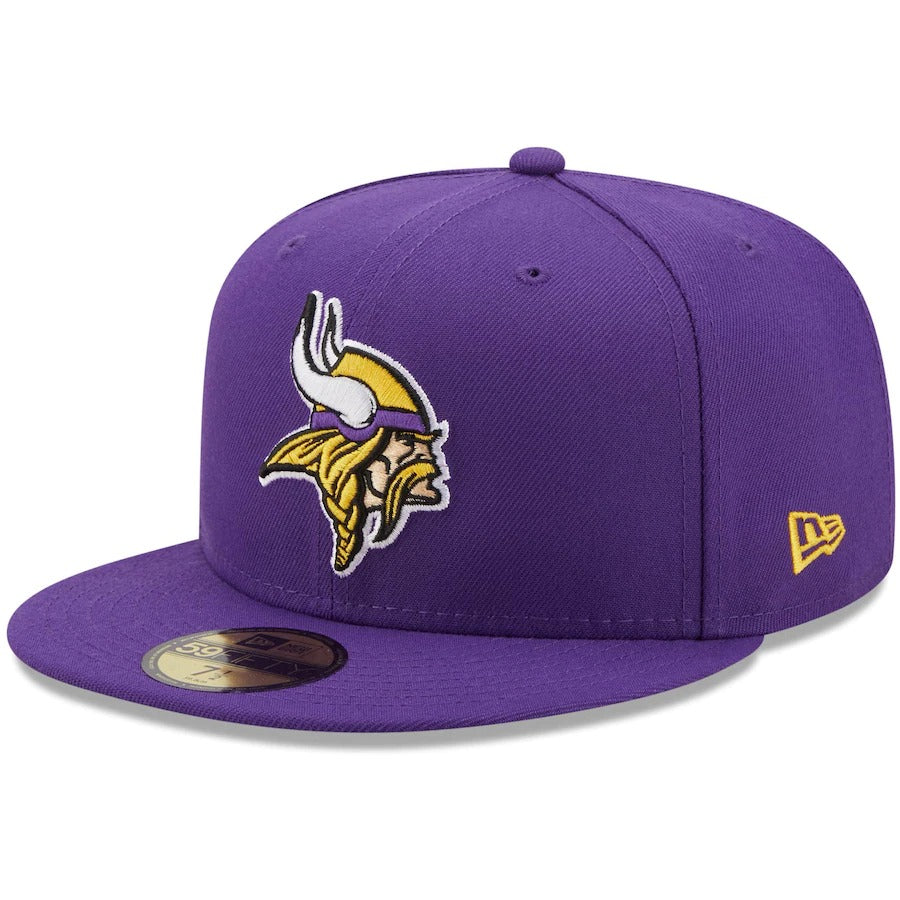 New Era Purple Minnesota Vikings Field Patch 59FIFTY Fitted Hat